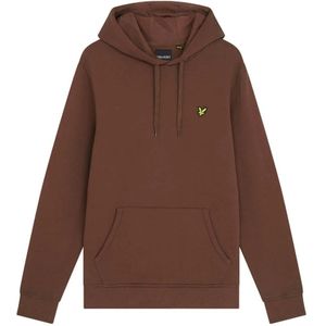 Lyle & Scott, Heren, Sweatshirts & Hoodies, Bruin, Maat: L Katoen,