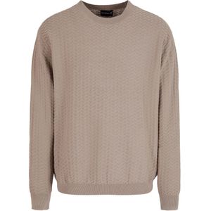 Emporio Armani, Heren, Sweatshirts & Hoodies, Beige, Maat: L Katoen,