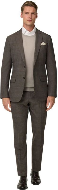 Boggi Milano - Prince Of Wales - Pak - Donkerbruin / Wit