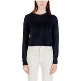 Only - Round Neck Long Sleeve Knitwear - Zwart - Dames