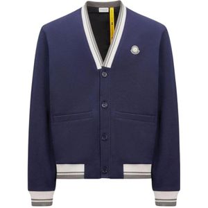 Moncler, Heren, Truien, Blauw, Maat: M