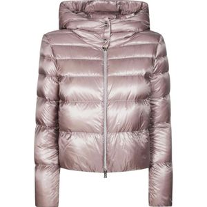 Herno, Dames, Jassen, Paars, Maat: L Nylon,