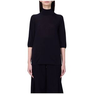 Max Mara, Dames, Truien, Blauw, Maat: S Wol,