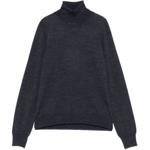 Maison Margiela, Dames, Truien, Blauw, Maat: L Wol,