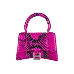 Balenciaga Roze Leren Uurglas Handtas , Pink , Dames , Maat: ONE Size