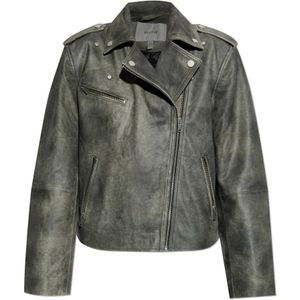 Gestuz - Gznaomi - Leren Jas - Grijs - Dames