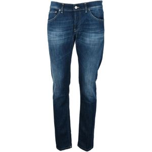 Dondup, Heren, Jeans, Blauw, Maat: W40 Katoen,