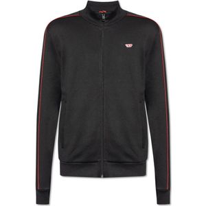 Diesel, Heren, Sweatshirts & Hoodies, Zwart, Maat: L Katoen,