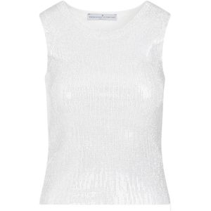 Ermanno Scervino, Dames, Tops, Wit, Maat: M Katoen,