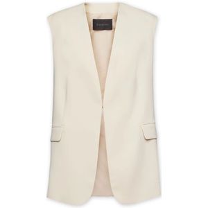 Elena Mirò, Dames, Jassen, Beige, Maat: S