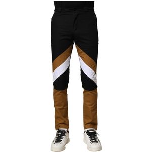 Dolce & Gabbana, Heren, Broeken, Veelkleurig, Maat: XS Katoen,