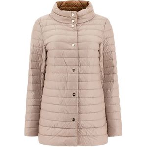Herno, Dames, Jassen, Beige, Maat: XS Polyamide,