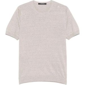 Tagliatore, Heren, Tops, Beige, Maat: 3XL Katoen,