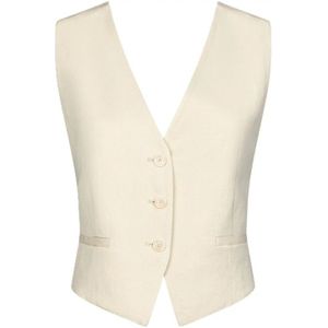 Dondup, Dames, Jassen, Wit, Maat: M Linnen,