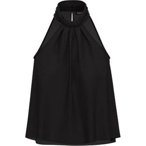 Emme DI Marella, Dames, Tops, Zwart, Maat: 2XS