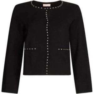 Liu Jo, Dames, Truien, Zwart, Maat: XS Viscose,