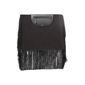 Burberry Olympia Fringe Detail Clutch Tas , Black , Dames , Maat: ONE Size