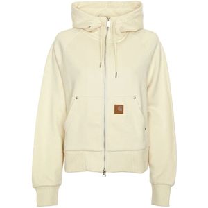 Carhartt Wip, Dames, Sweatshirts & Hoodies, Beige, Maat: L Katoen,