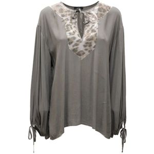 Mason's, Dames, Blouses & Shirts, Groen, Maat: 2XS