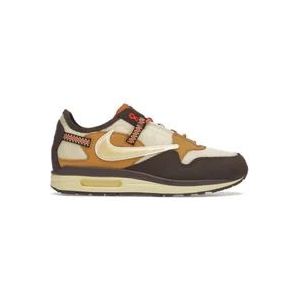 Nike Travis Scott Air Max 1 Sneakers , Brown , Heren , Maat: 44 1/2 EU