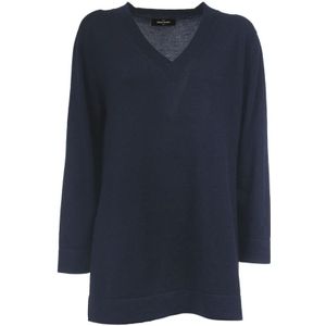 Gran Sasso, Dames, Truien, Blauw, Maat: 3XL Wol,