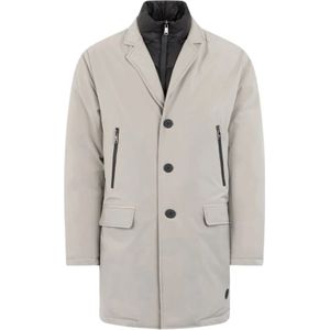 Roberto Cavalli, Heren, Jassen, Grijs, Maat: 2XL Leer,