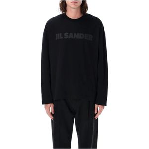 Jil Sander, Heren, Tops, Zwart, Maat: XL Katoen,