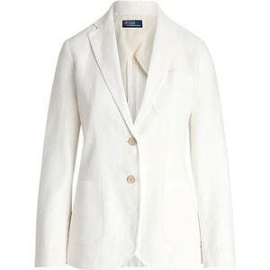Polo Ralph Lauren, Dames, Jassen, Wit, Maat: XS Linnen,