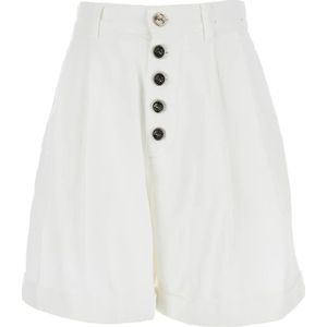 Etro, Dames, Korte broeken, Wit, Maat: 2XS Katoen,