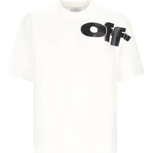 Off White, Heren, Tops, Wit, Maat: L