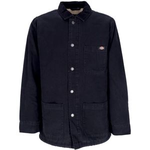 Dickies, Heren, Jassen, Zwart, Maat: S Katoen,