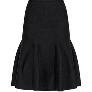 Alaïa, Dames, Rokken, Grijs, Maat: XS Wol,