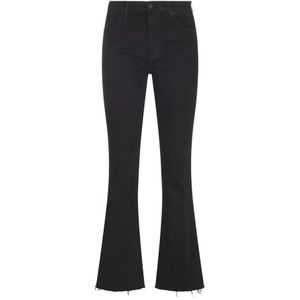 Mother, Dames, Jeans, Zwart, Maat: W26 Katoen,