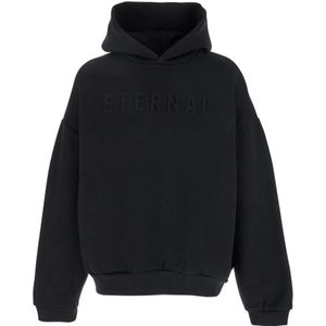 Fear Of God, Heren, Sweatshirts & Hoodies, Zwart, Maat: L Katoen,