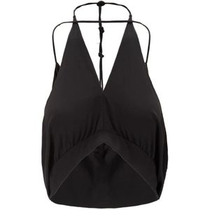 Dsquared2, Dames, Tops, Zwart, Maat: S Viscose,