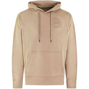 Canada Goose, Heren, Sweatshirts & Hoodies, Beige, Maat: M Katoen,
