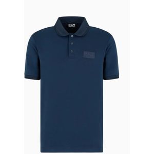 Emporio Armani Ea7, Heren, Tops, Blauw, Maat: L