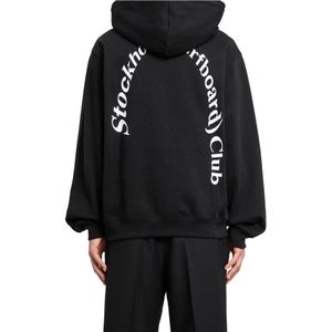 Stockholm Surfboard Club, Heren, Sweatshirts & Hoodies, Zwart, Maat: XL Katoen,