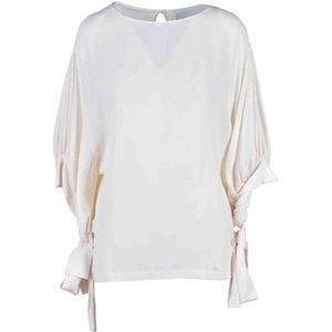 Erika Cavallini, Dames, Blouses & Shirts, Wit, Maat: XS Zijde,
