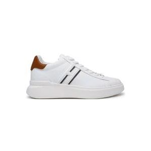 Hogan Witte Leren Sneaker H580 , White , Heren , Maat: 43 EU