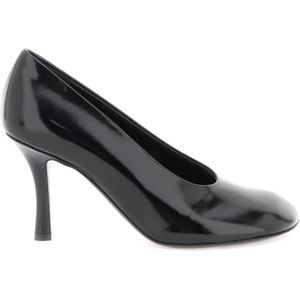 Burberry Baby pumps van glanzend leer met stiletto hak , Black , Dames , Maat: 36 EU