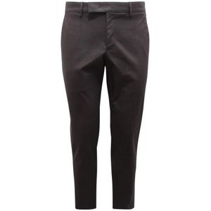 Pt01, Heren, Broeken, Grijs, Maat: S Wol,