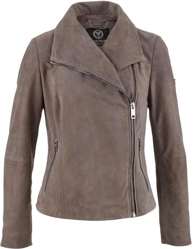 Carlo Colucci - Dal Bella - Leren Jas - Bruin - Dames