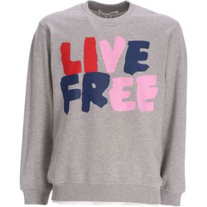 Comme des Garçons, Heren, Sweatshirts & Hoodies, Grijs, Maat: S Katoen,