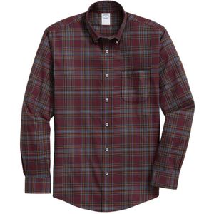 Brooks Brothers, Heren, Overhemden, Paars, Maat: S Katoen,