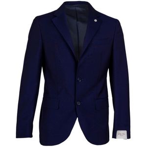 L.b.m. 1911, Heren, Pakken, Blauw, Maat: 4XL Wol,