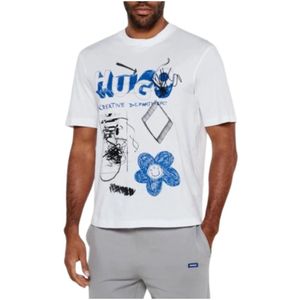 Hugo, Heren, Tops, Wit, Maat: M Katoen,