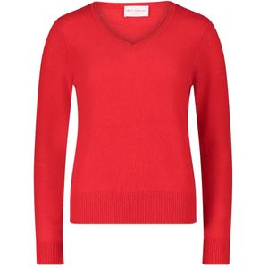 Betty Barclay - Kasjmier Trui - Rood - V-hals