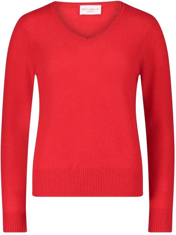 Betty Barclay - Kasjmier Trui - Rood - V-hals