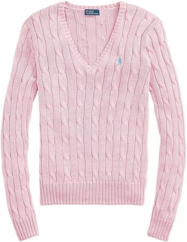 Polo Ralph Lauren, Dames, Truien, Roze, Maat: L Katoen,